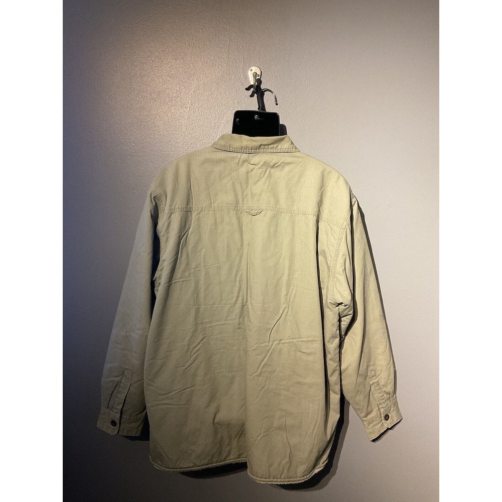 Levi’s Light Green Heavy Weight Fleece Lined Button Up Shirt Mens Size XL - Picture 2 of 7